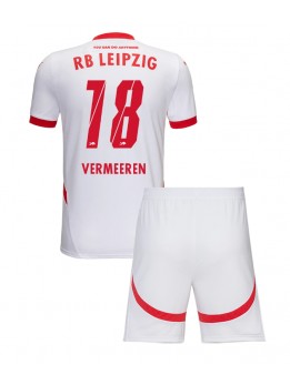 Detské Futbalové oblečenie RB Leipzig Arthur Vermeeren #18 2024-25 Krátky Rukáv - Domáci (+ trenírky)